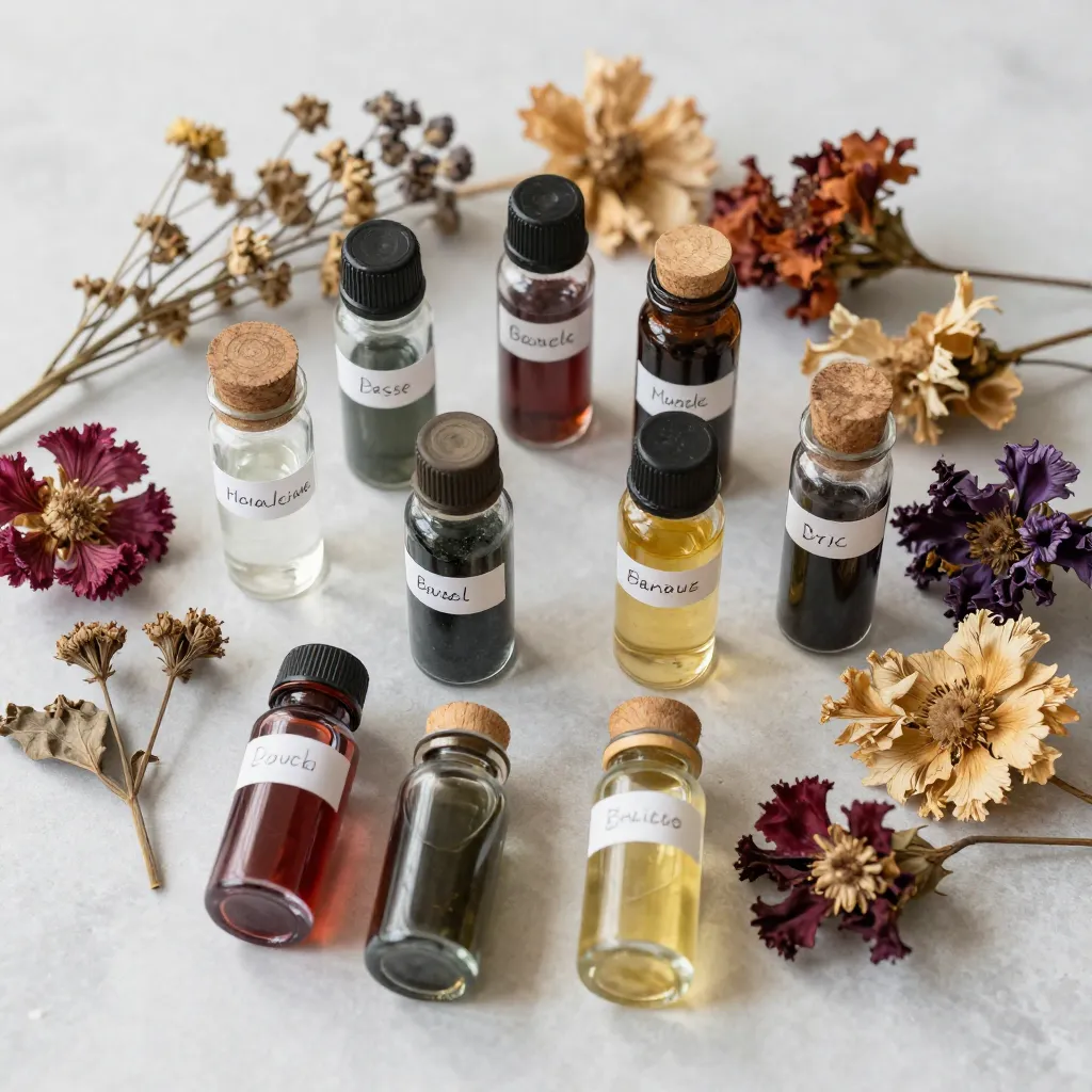 Naturally dyed textile samples